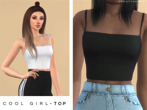 The Sims Resource Cool Girl Top Christopher067