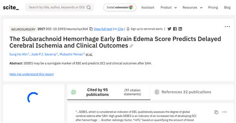 The Subarachnoid Hemorrhage Early Brain Edema Score Predicts Delayed