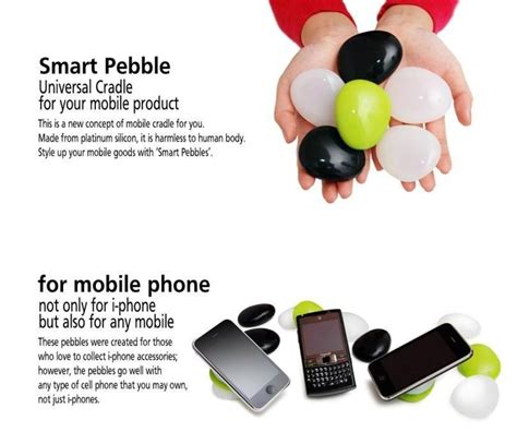 Stackable Silicone Pebble Mobile Phone Holder Tablet Stand Hm Ip02