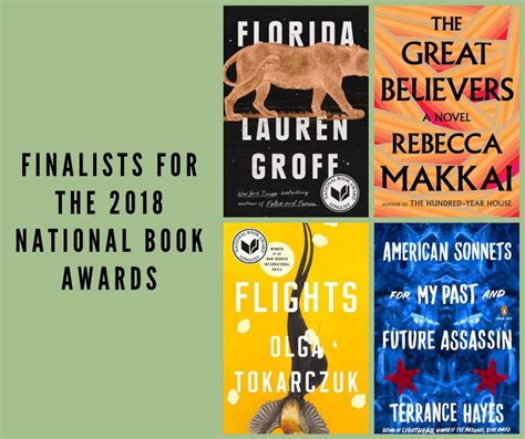 Finalists For The 2018 National Book Awards National Book Award