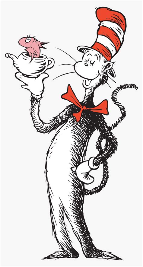 Seuss from read across america day. Transparent Dr Seuss Fish Png - Cat In The Hat And Fish ...