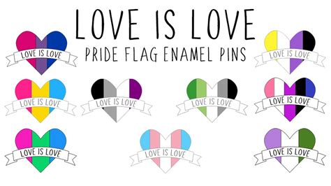 Love Is Love Pride Flag Enamel Pins By Kirsty Hampson — Kickstarter
