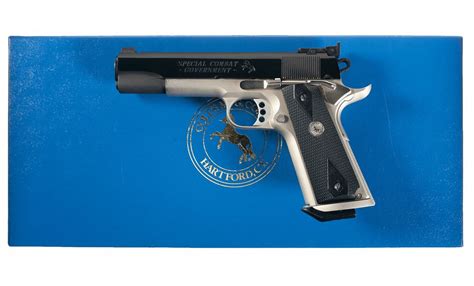 Colt Special Combat Government Model Semi Automatic Pistol With Box