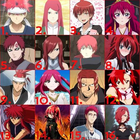Choose Your Favorite Red Haired Anime Character Quote Fun Anime