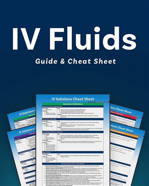 Get To Know The Different Types Of Intravenous Solutions Or Iv Fluids