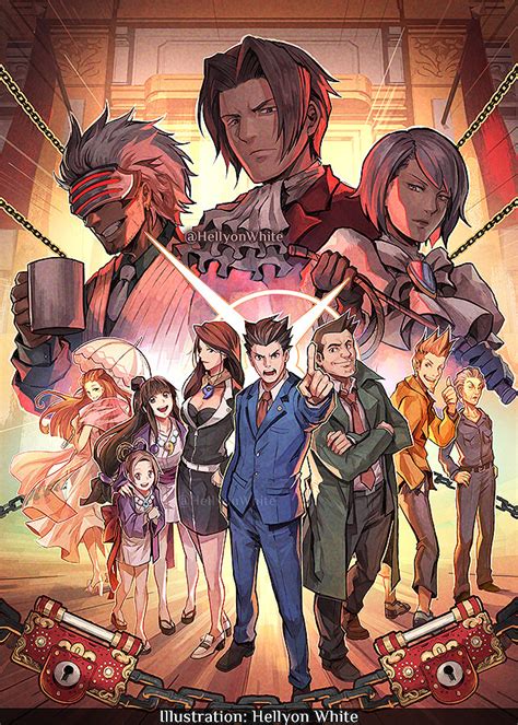 Artstation Phoenix Wright Ace Attorney Trilogy Gtm Cover