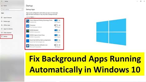 Background Apps Running Windows