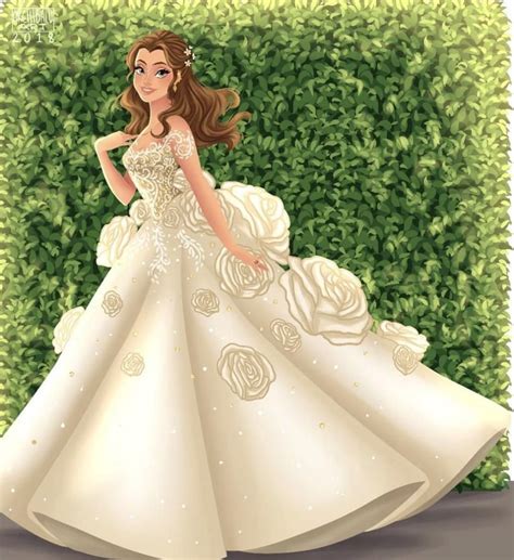 Les Princesses Disney Représentées Dans De Sublimes Robes De Mariées