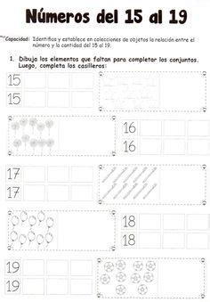 Importante institución educativa preescolar del norte de la ciudad requiere para el año lectivo 2021 formación académica licenciado en. Números del 15 al 19 : cinco años | Actividades de ...