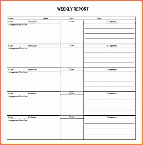 5 Weekly Status Report Template Excel Excel Templates