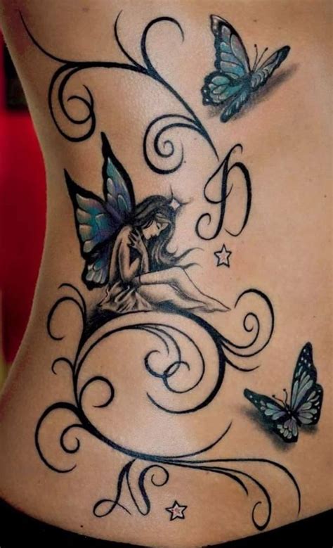Fairy And Butterflies Pixie Tattoo Tattoos Pretty Tattoos