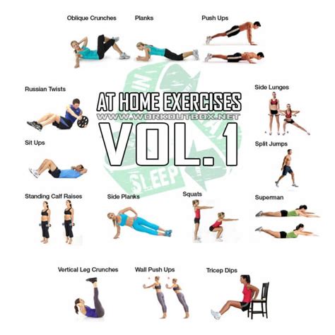 At Home Exercises Vol1 Healthy Fitness Training Plan Legs Abs Yeah