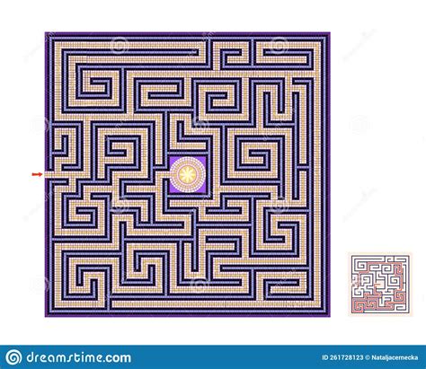 Best Labyrinths Ancient Antique Greek Mosaic Floor Find The Way To