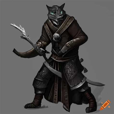 Male Tabaxi Rogue In Armor On Craiyon