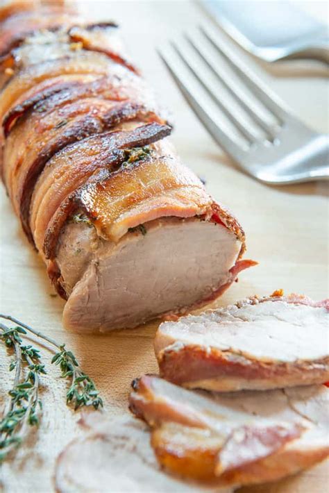 Place sweet potatoes and cinnamon in a resealable plastic bag, and shake to coat. Bacon Wrapped Pork Tenderloin | Bacon wrapped pork ...