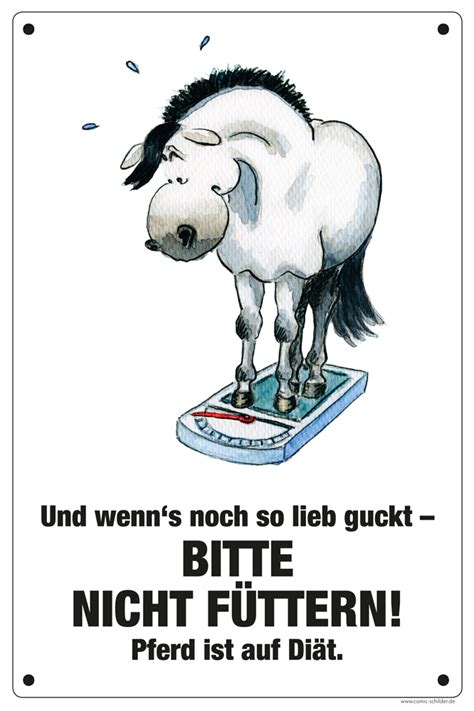 1.680 kostenlose bilder zum thema verbot. Schild "Diät-Pferd!" - Comic-Schilder