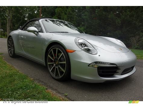 2014 Porsche 911 Carrera 4s Cabriolet In Rhodium Silver Metallic Photo