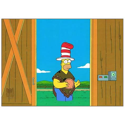 Simpsons Doh In In The Wind Original Animation Cel