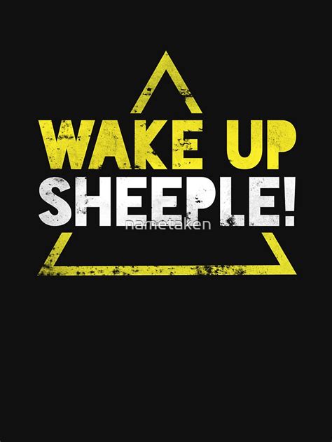 Wake Up Sheeple T Shirt By Nametaken Redbubble Wake Up T Shirts