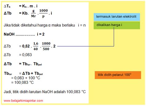 Trik Menghitung Titik Didih Larutan Pada Koligatif Larutan Ilmu Kimia