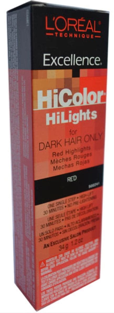 L Oreal Excellence Hicolor Red Hilights Oz Pack Of Walmart