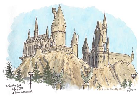Hogwarts Castle Drawing Hogwarts Castle Drawing Hogwarts Art Harry