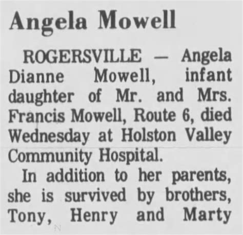 Obituary For Angela Dianne Mowell