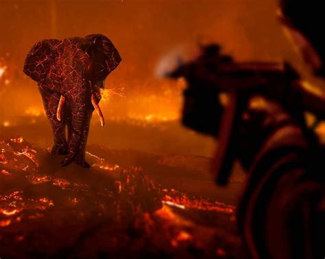 Lava Monster Elephant Photoshop Composite Stocks From Unsplash
