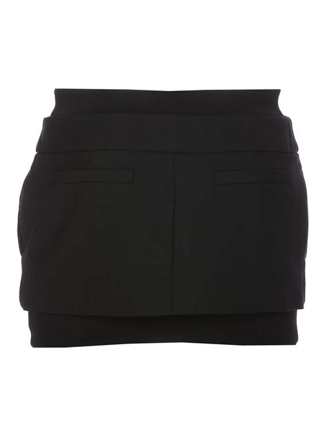 Knee Length Skirts And Midi Off White Mini Skirt Owcu001s23fab0011000