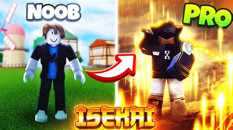 Going From Noob To Pro In Blox Fruits Isekai Roblox Youtube