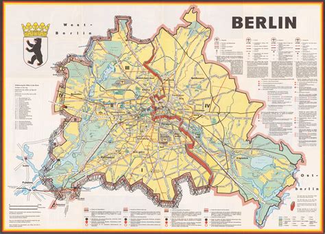 Berlin Wall Map Map Of Berlin Wall Route Germany