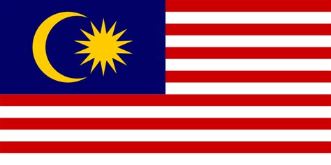 Waving colorful flag of malaysia and national czech. Malaysia Facts for Kids