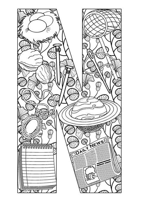 Letter N Coloring Pages Coloring Home