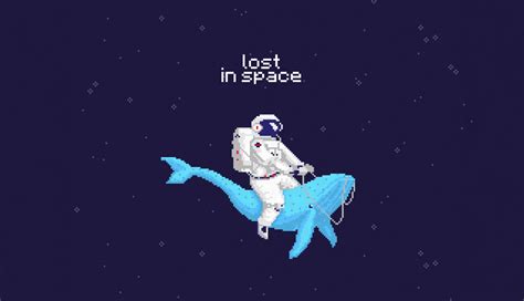 1336x768 Astronaut 4k Lost In Space Pixel Art Hd Laptop Wallpaper Hd