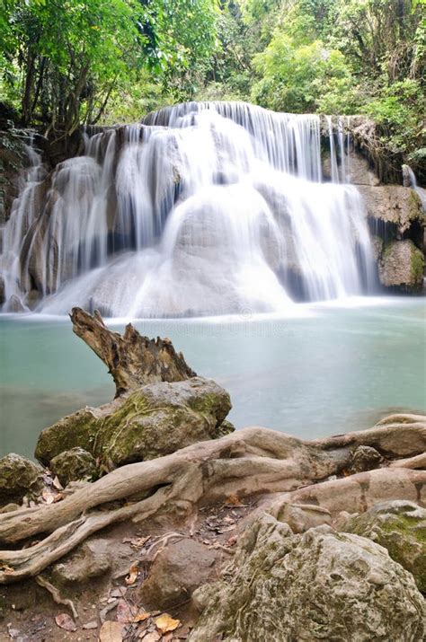 Huay Mae Kamin Waterfall Stock Photo Image Of Cataract 47810282