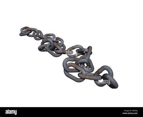 Iron Chain Released Stock Photo Alamy