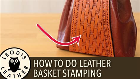 Quick Tip How To Do Leather Basket Or Basketweave Stamping Youtube