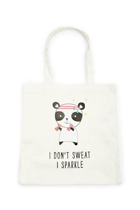 Shop I Dont Sweat Graphic Eco Tote Bag For Women From Latest Collection
