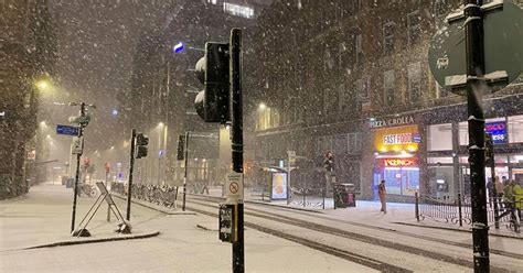 Glasgow Weather More Photos From Across City As Snow Blankets Streets