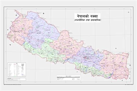 Political Map Of Nepal Map Vector