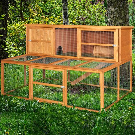 6ft Kendal Extra Large Rabbit Hutch And Run Ebay