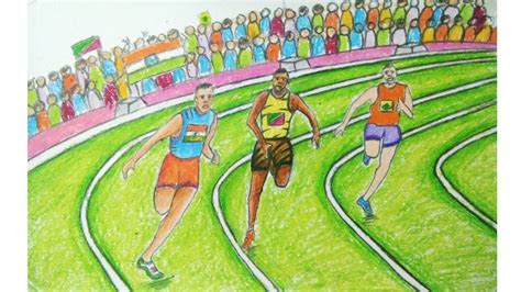Running Race Drawing At Explore Collection Of