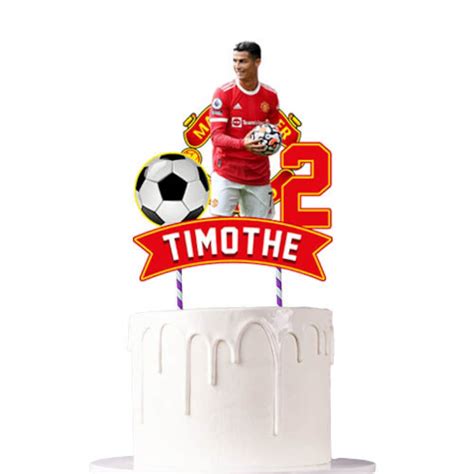 Cristiano Ronaldo Cake Topper Birthday Party Etsy
