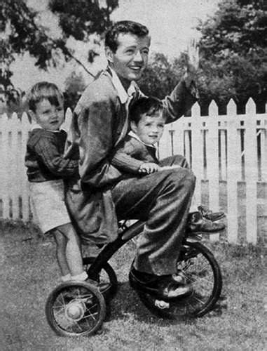 Robert Walker Rides With Robert Jr And Michael His Sons With Actress