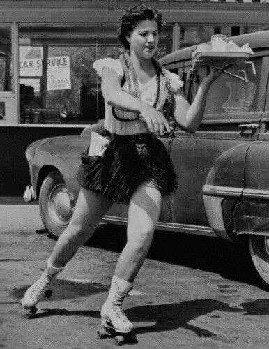 1940s Drive In Waitress On Roller Skates Nostalgia And History