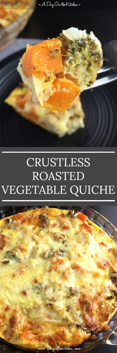 Crustless Roasted Vegetable Quiche Is A Healthy Satisfying Quiche With
