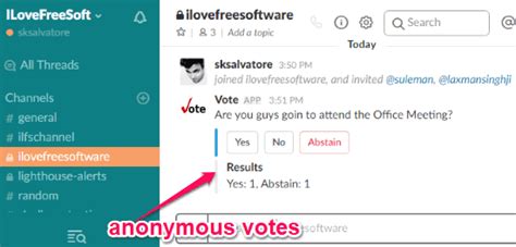 How to Create Anonymous Poll in Slack