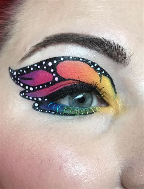 Colourful Butterfly Makeup Butterfly Makeup Makeup Adult Face Painting