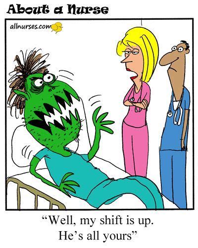 Cartoon End Of Shift Blessings About A Nurse Nursing Cartoon