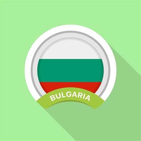 Premium Vector Flag Of Bulgaria As Round Glossy Icon Button With